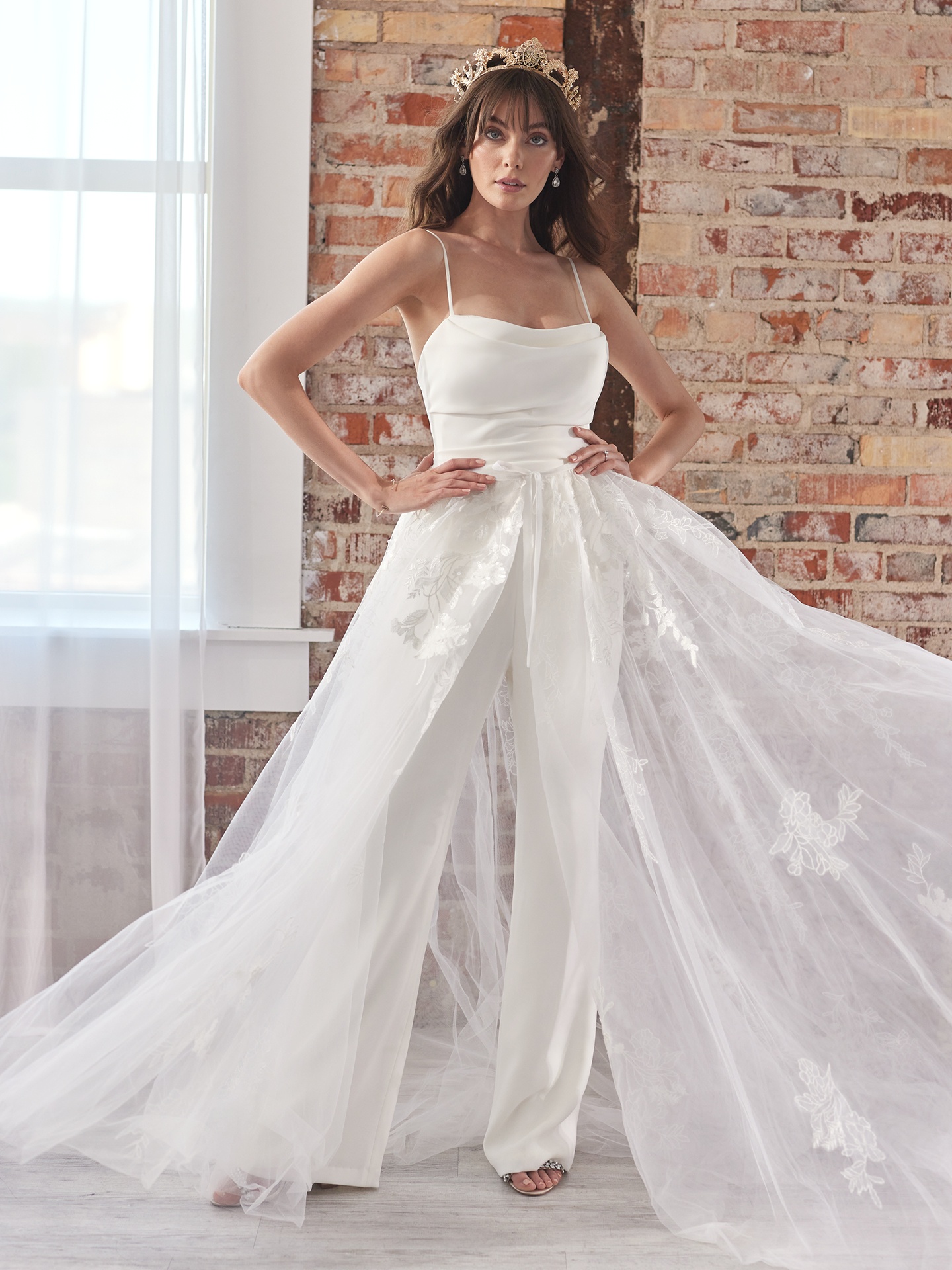 Kenzi IVORY Bridal Jumpsuit by Olya Mak | Fashionably Yours Bridal
