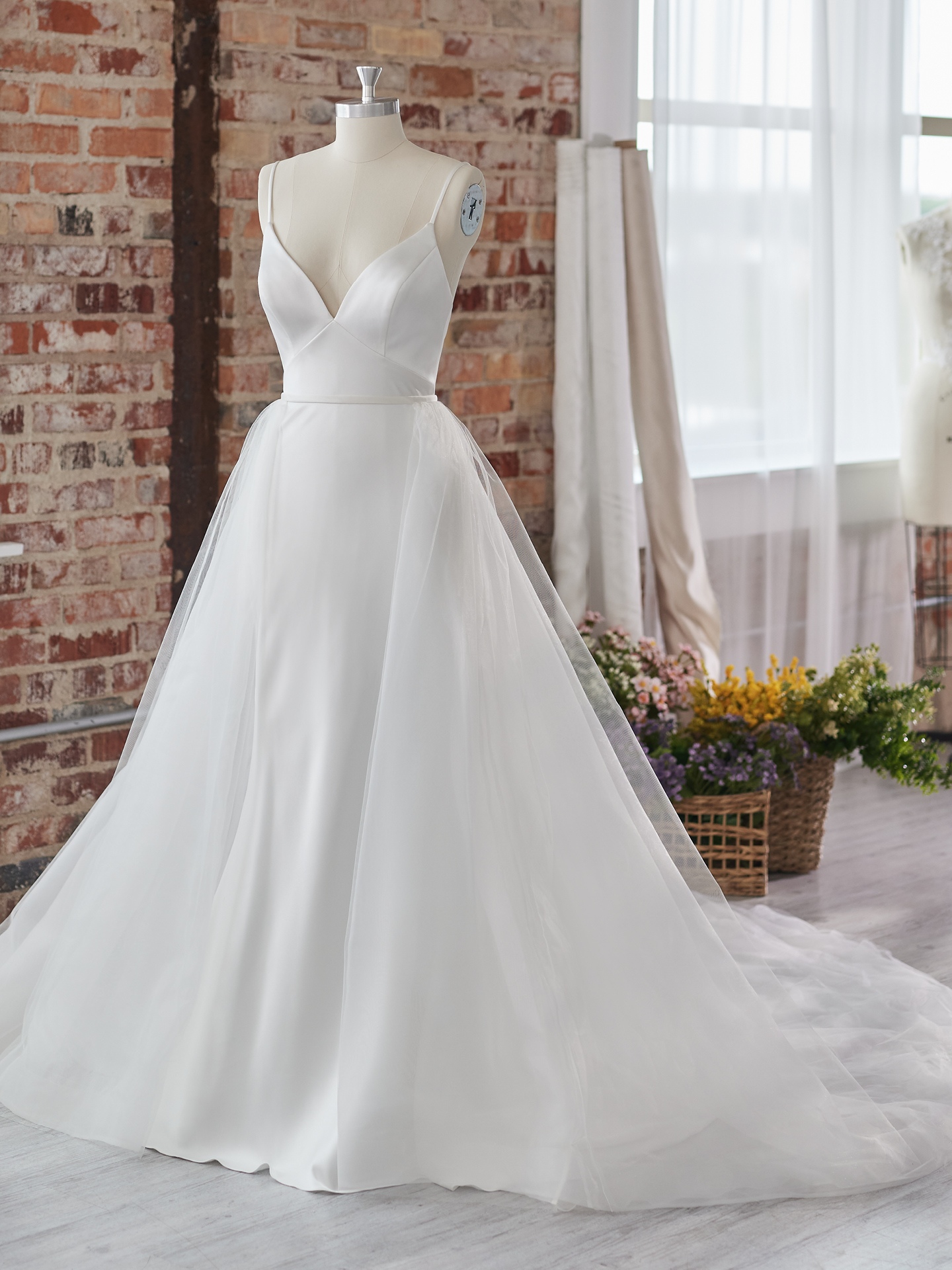 Maggie sottero overskirt sale