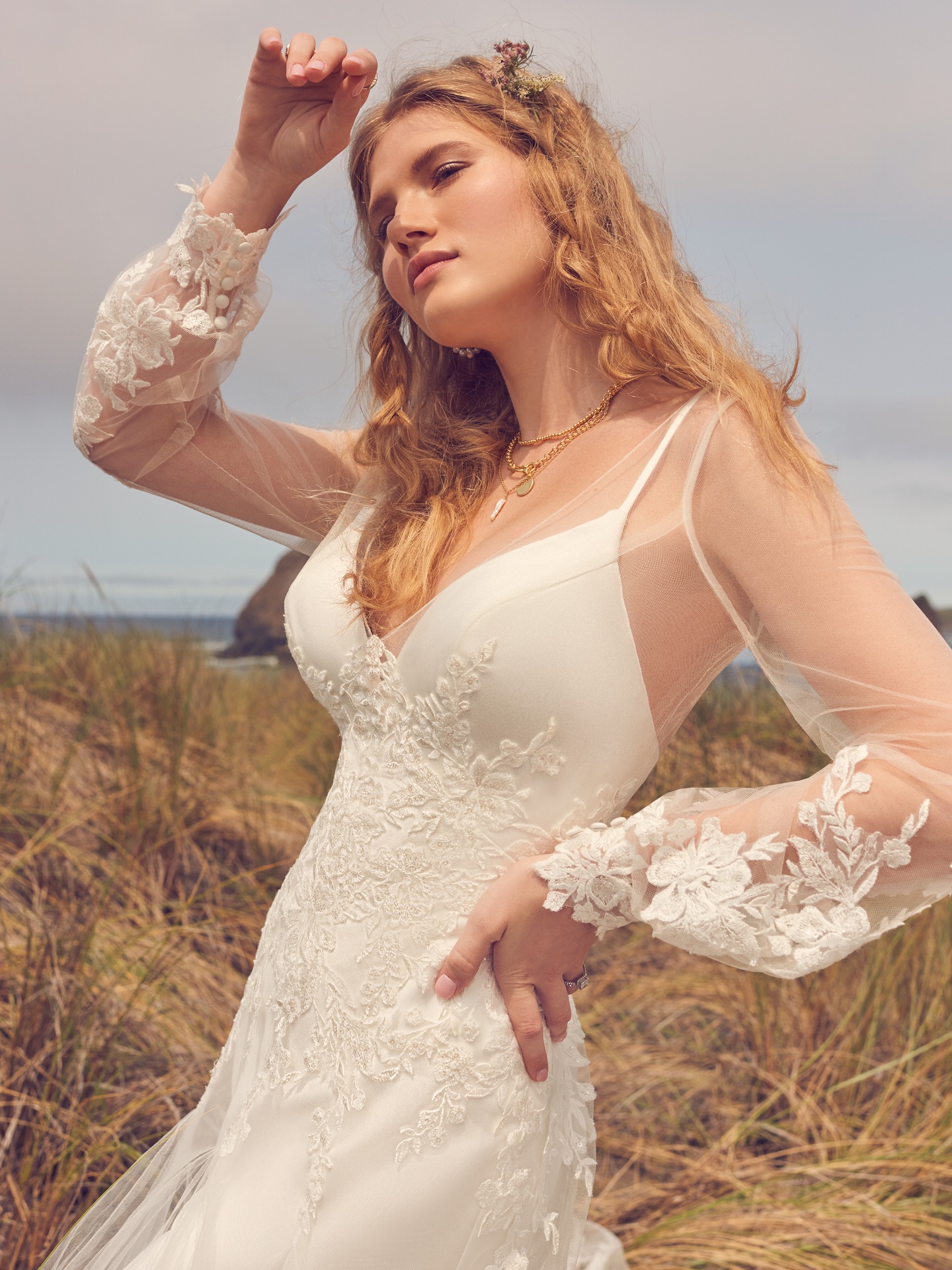 Ashby Accessory Detachable Jacket Lace Ashby Floor Length