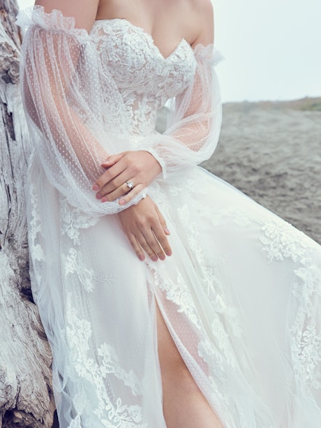 Sottero and Midgley Detachable-Wedding-Bell-Sleeves Brava YYDSB+22MC574000 Main