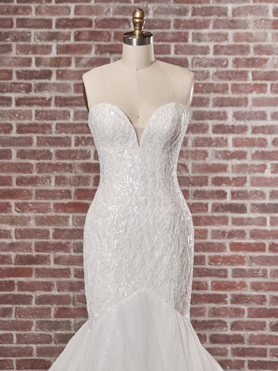 Rebecca Ingram Fit-and-Flare-Wedding-Dress Aretha 22RK577 Color1