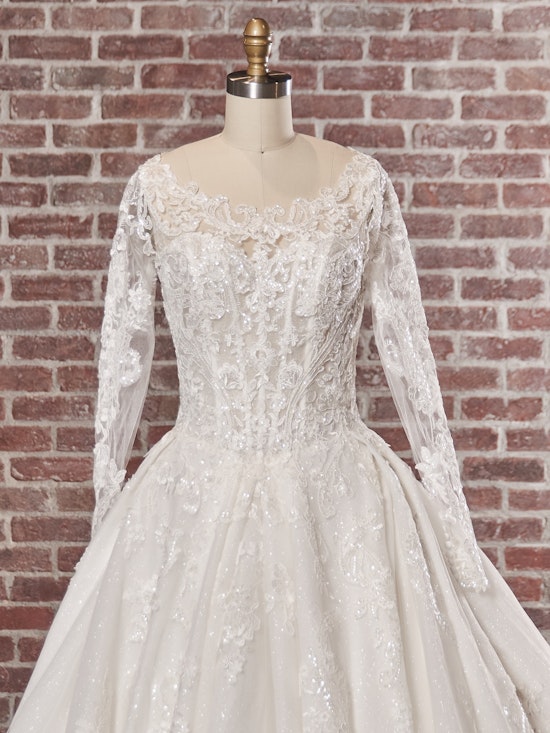 Norvinia Lynette Long Sleeve Regal Ball Gown Wedding Dress | Sottero ...