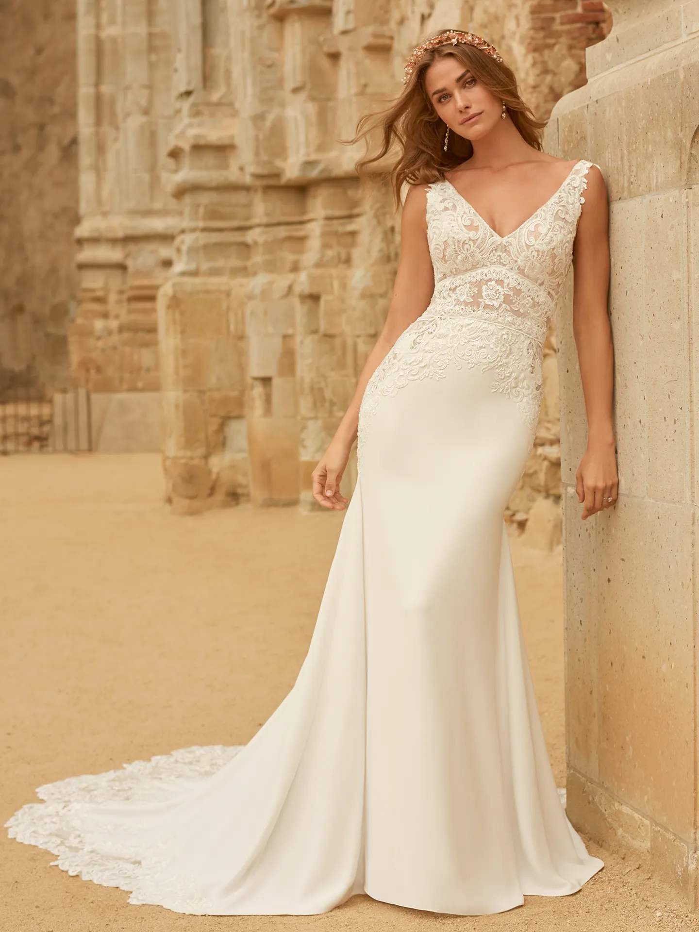 Maggie Sottero Sheath-Wedding-Dress Aidan Lynette 9MW858B Main