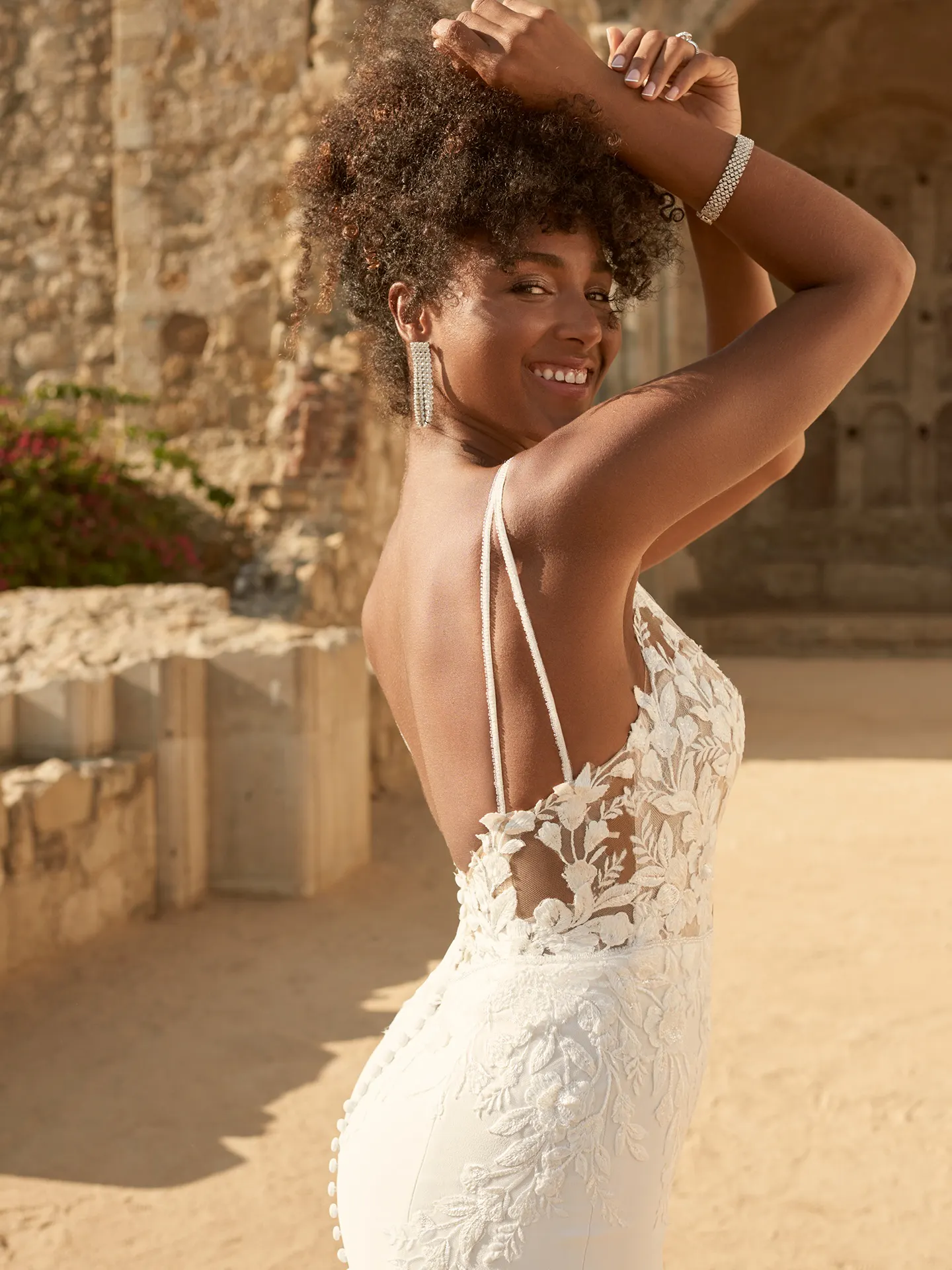 maggie sottero backless wedding dress Baxley Crepe Bridal Gown | and illusion V robes_noires American Apparel | Dresses Dress's Color:Champagne