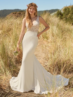Rebecca Ingram Fit-and-Flare-Wedding-Gown Calista 22RK588 Main