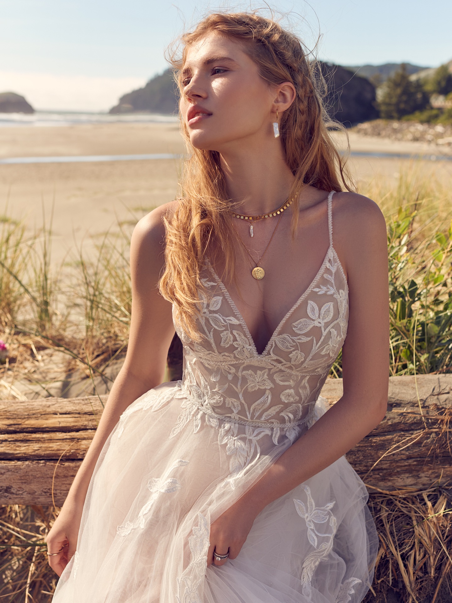 Dahlia Garden Inspired Tulle Wedding Dress Rebecca Ingram