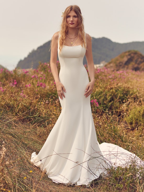 Rebecca Ingram Fit-and-Flare-Wedding-Dress Emerald 22RW568 Alt1