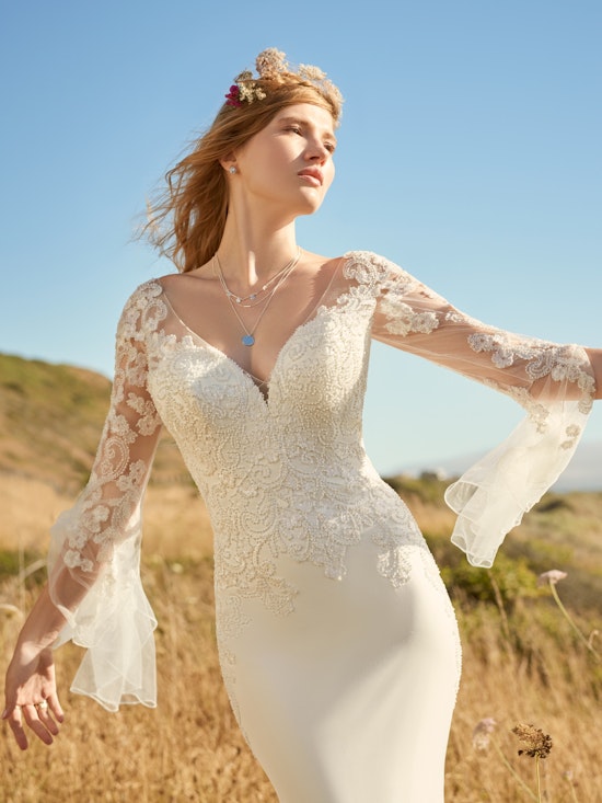 Rebecca Ingram Sheath-Wedding-Dress Fleur Lynette 22RK540B Main