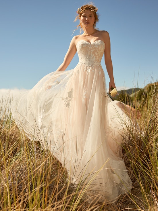 Rebecca Ingram A-Line-Wedding-Dress Hattie Lane Lynette 22RT517B Alt1