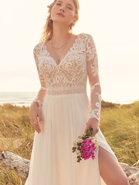 Rebecca Ingram Sheath-Wedding-Dress Lorraine Dawn 22RS586 Main