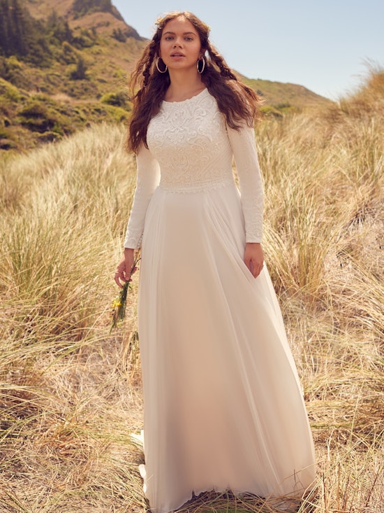 Rebecca Ingram Modest-Wedding-Dress Lorraine Leigh 22RS586C Alt2