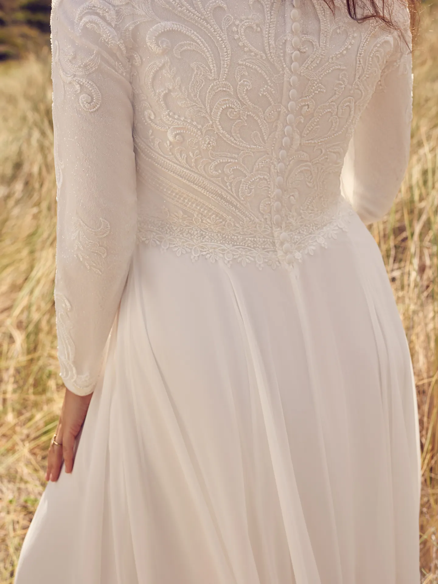 Rebecca Ingram Modest-Wedding-Dress Lorraine Leigh 22RS586C Alt4