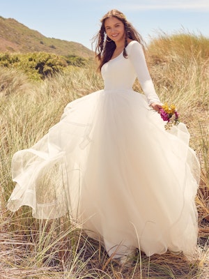 Rebecca Ingram Modest-Wedding-Dress Rosemary Leigh 22RW597 Main
