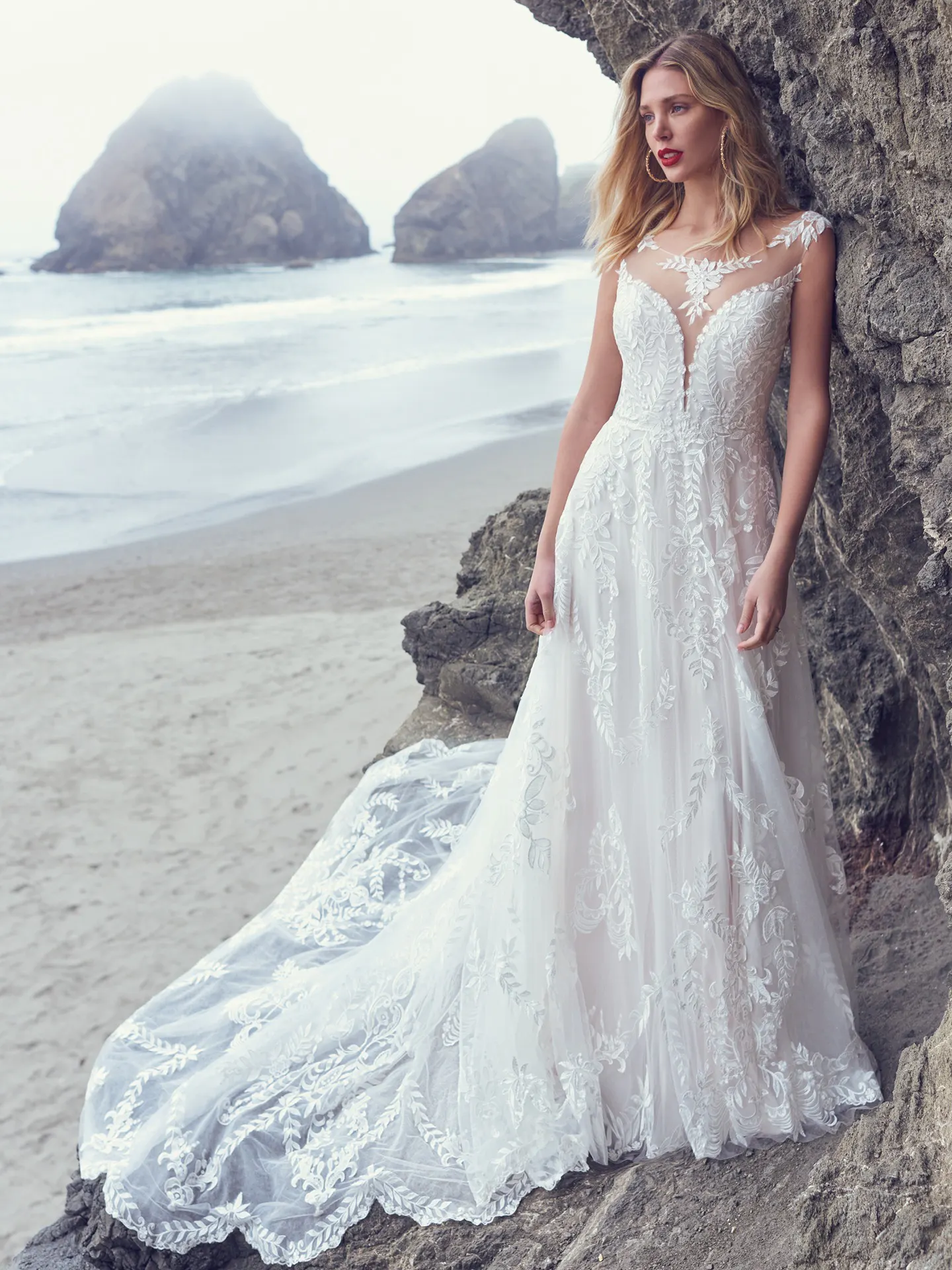 Sottero and Midgley A-Line-Wedding-Dress Brooklyn 22SK005 Alt1