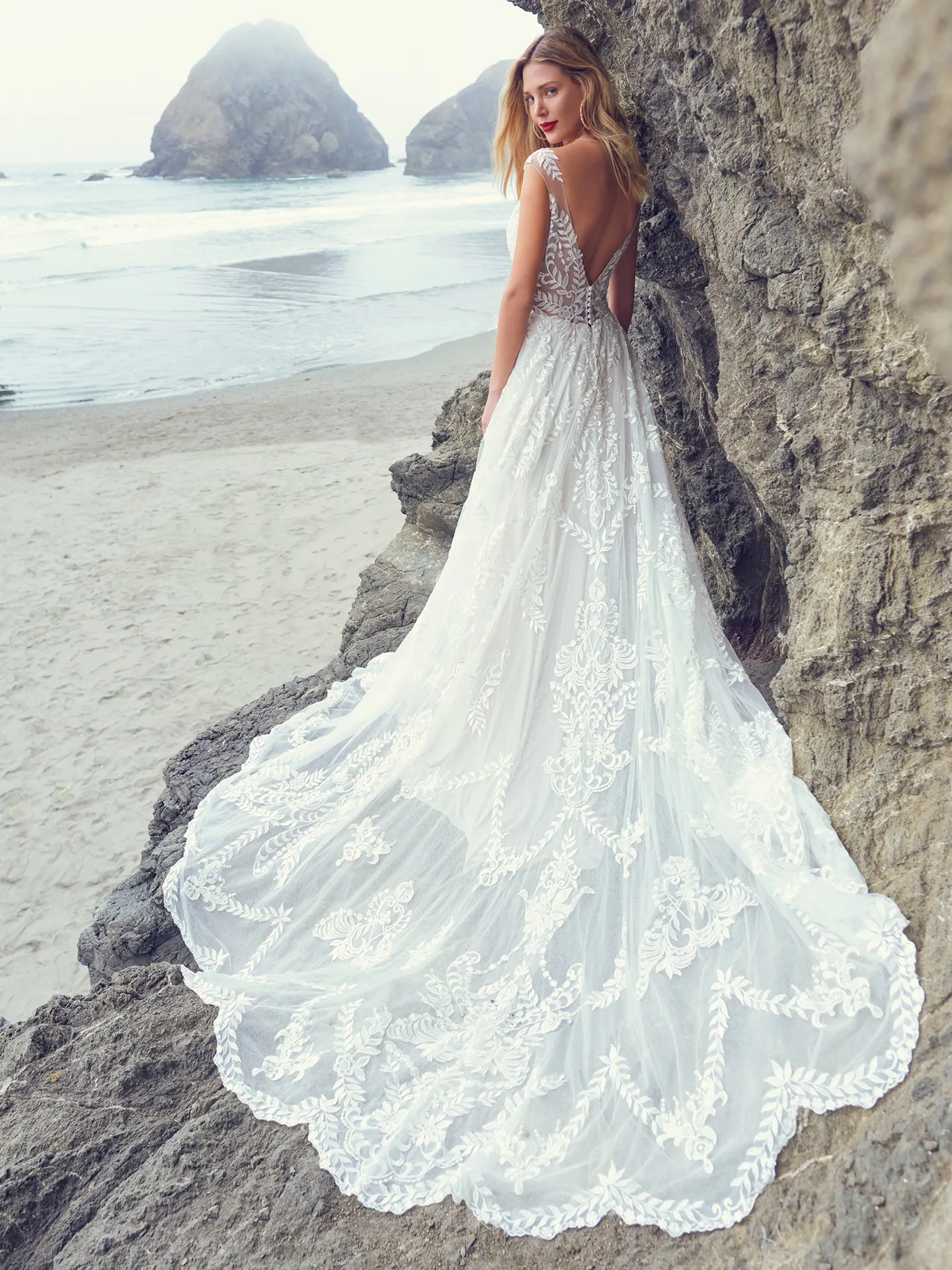 Sottero and Midgley A-Line-Wedding-Dress Brooklyn 22SK005 Alt3