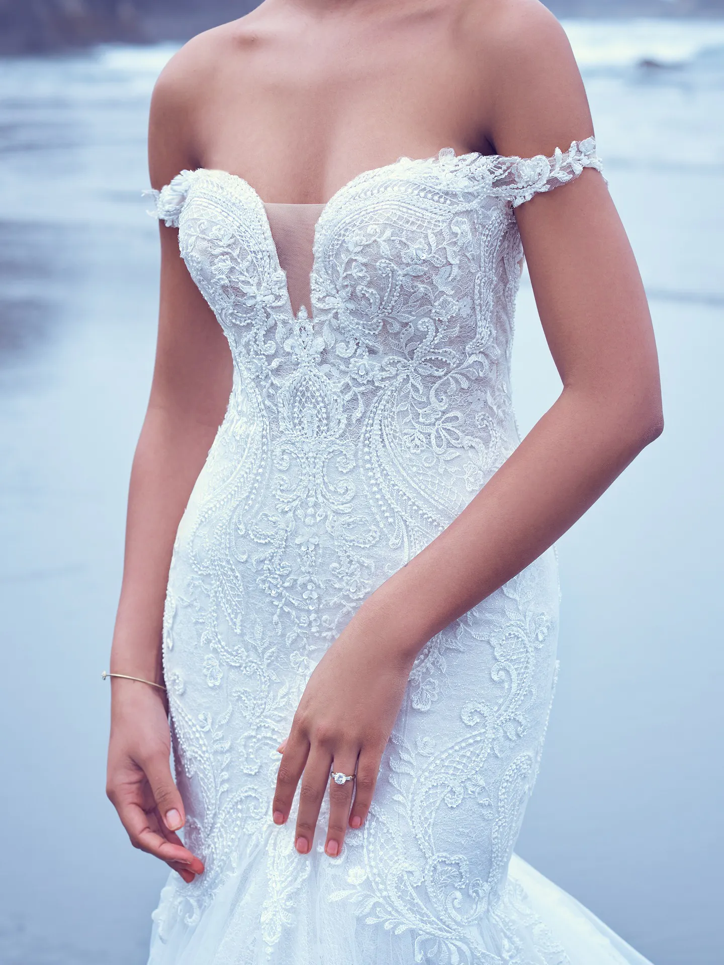 Sottero and Midgley Fit-and-Flare-Wedding-Dress Simone 22SC580 Alt1