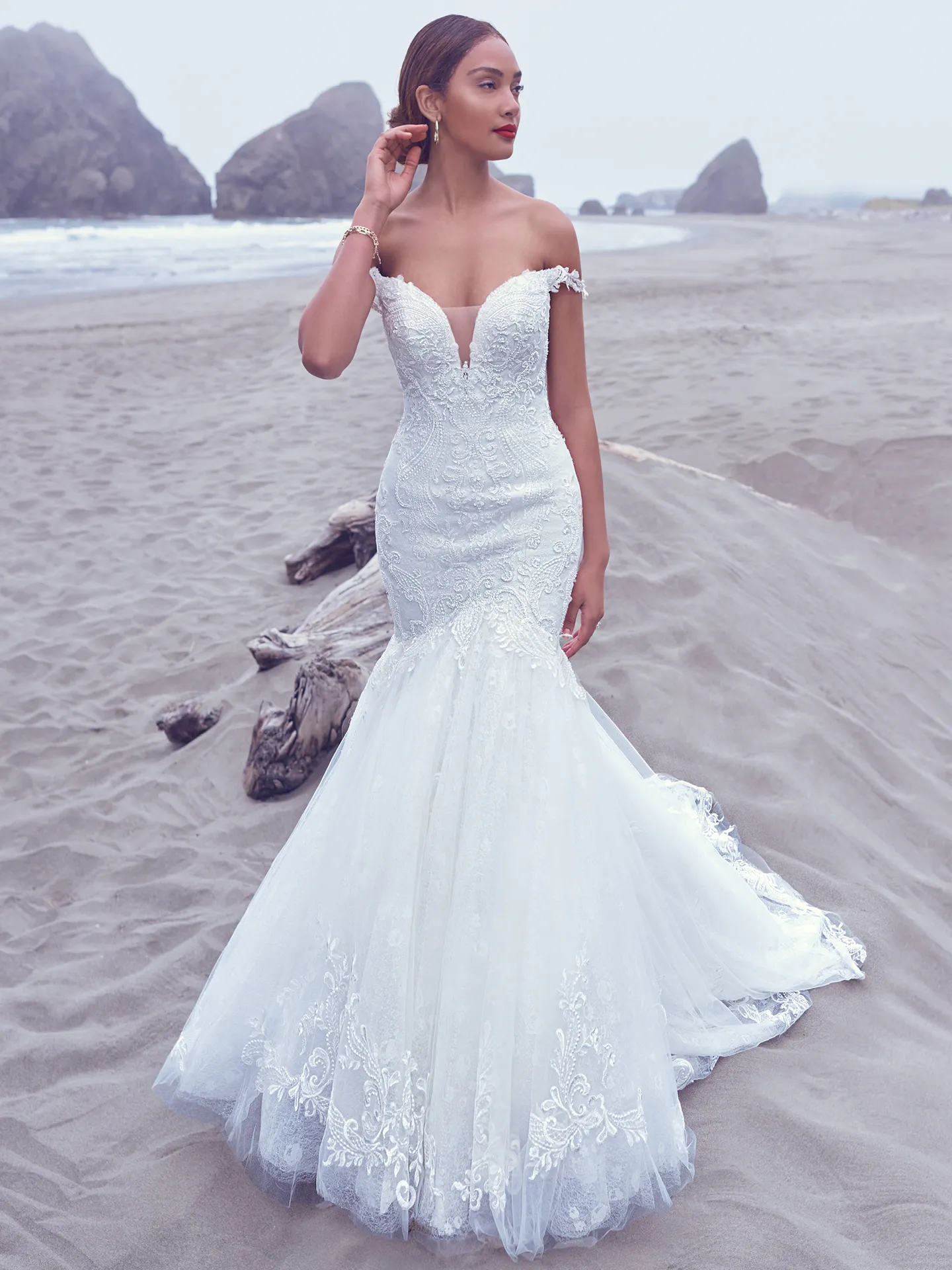 Sottero and Midgley Fit-and-Flare-Wedding-Dress Simone 22SC580 Main