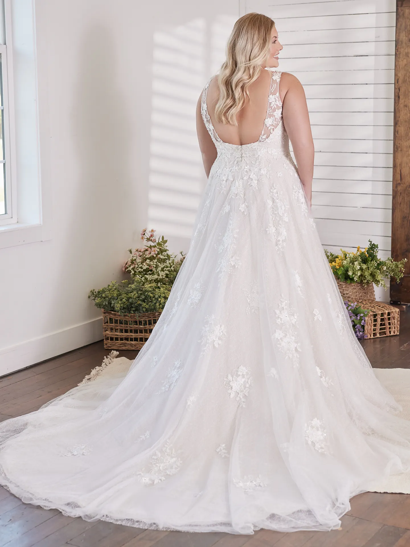 Maggie Sottero Ball gown Wedding Dress Curve Meryl Lynette 7MS339MC Alt7