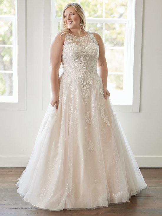 Rebecca Ingram Ball gown Wedding dress Curve Honor Marie 9RC018 Alt4