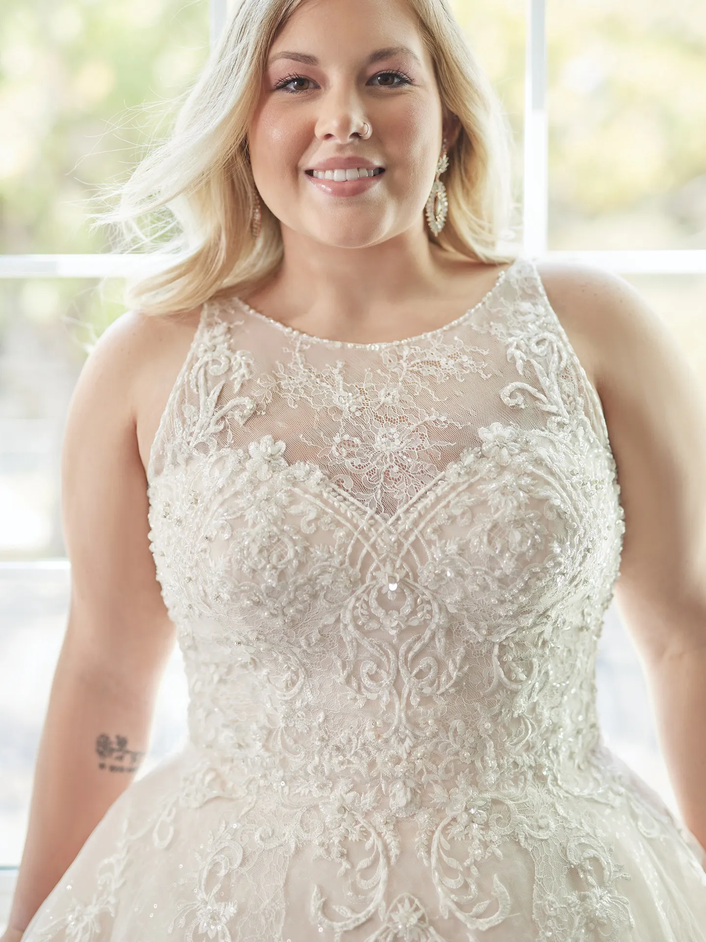 Rebecca Ingram Ball gown Wedding dress Curve Honor Marie 9RC018 Alt5