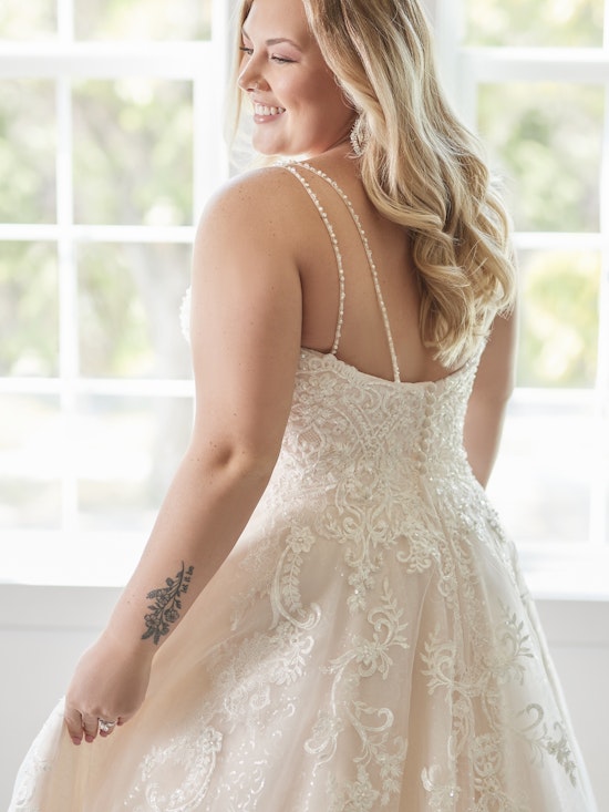 Rebecca Ingram Ball gown Wedding dress Curve Honor Marie 9RC018 Alt6