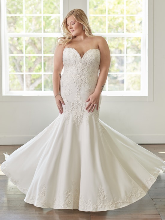 Sottero and Midgley Fit and Flare Wedding dress Curve Weston 22SW578A01 Alt5