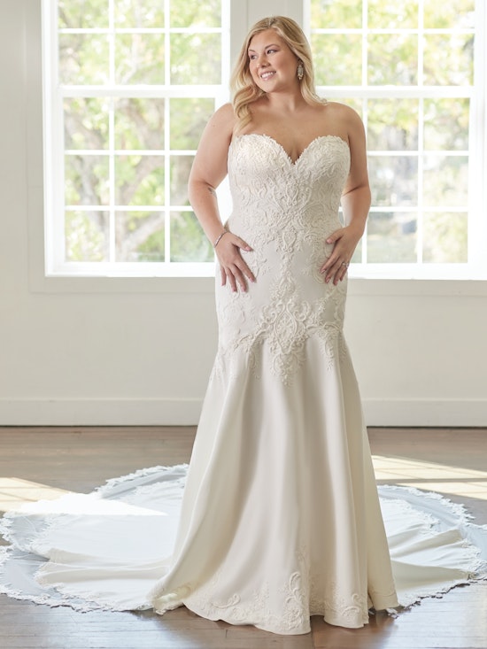 Sottero and Midgley Fit and Flare Wedding dress Curve Weston 22SW578A01 Alt6