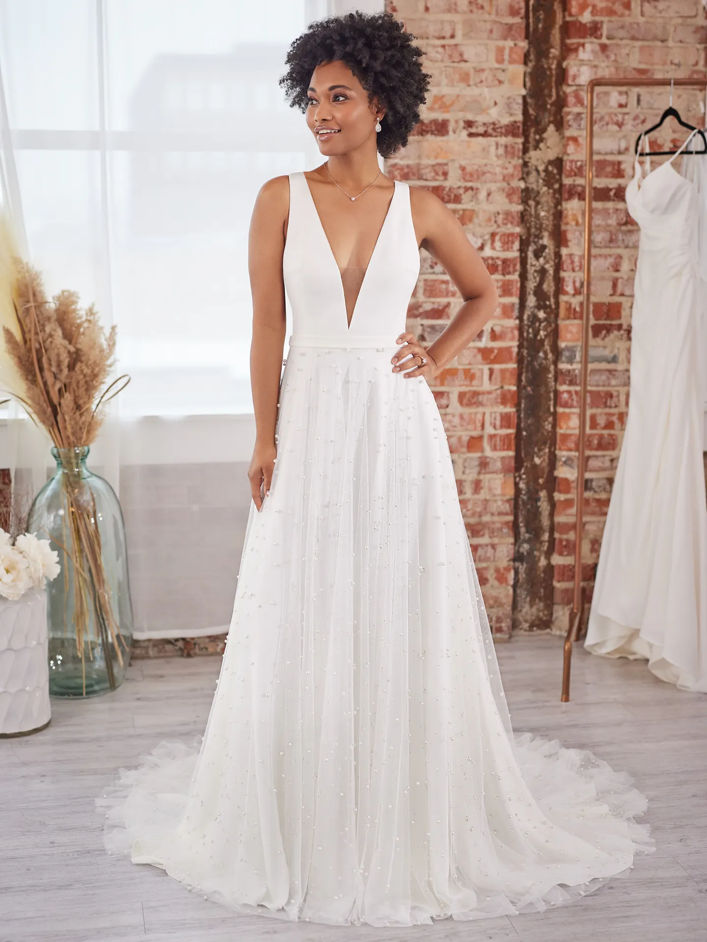 Maggie Sottero A Line Wedding Dress Sahar Marie 22MK565B01 Alt1