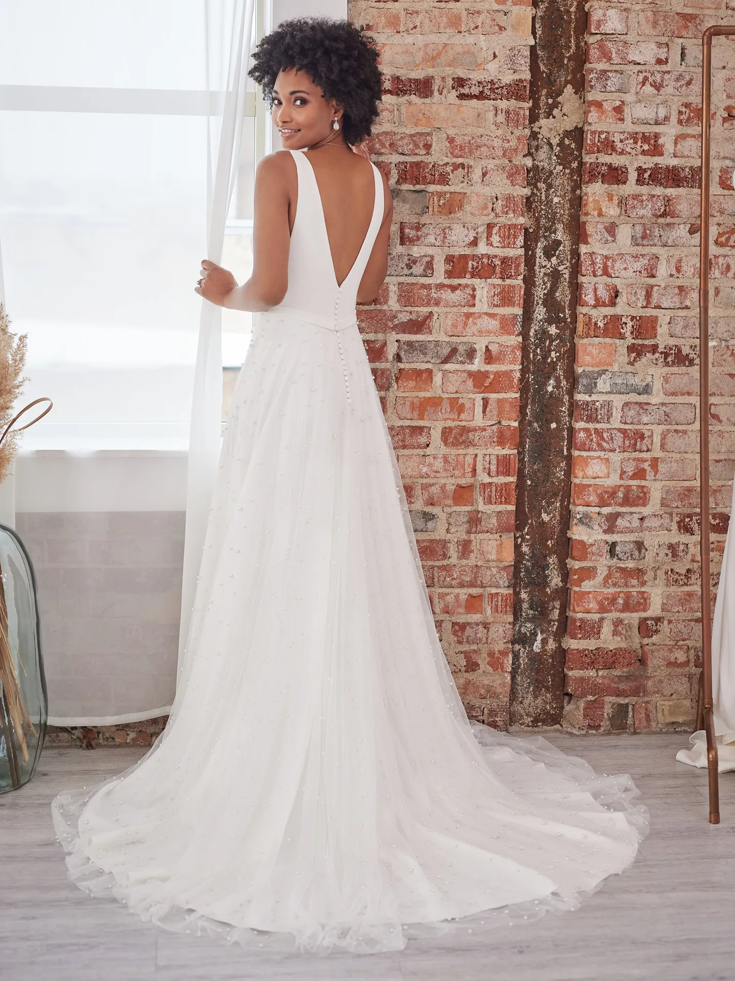 Maggie Sottero A Line Wedding Dress Sahar Marie 22MK565B01 Alt3