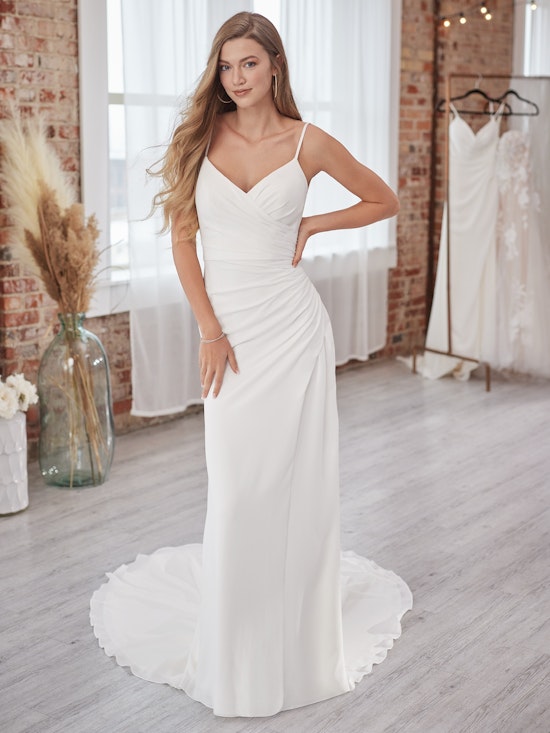 Maggie Sottero V Neck Wedding Dress Phaedra 22MW512B01 Alt1