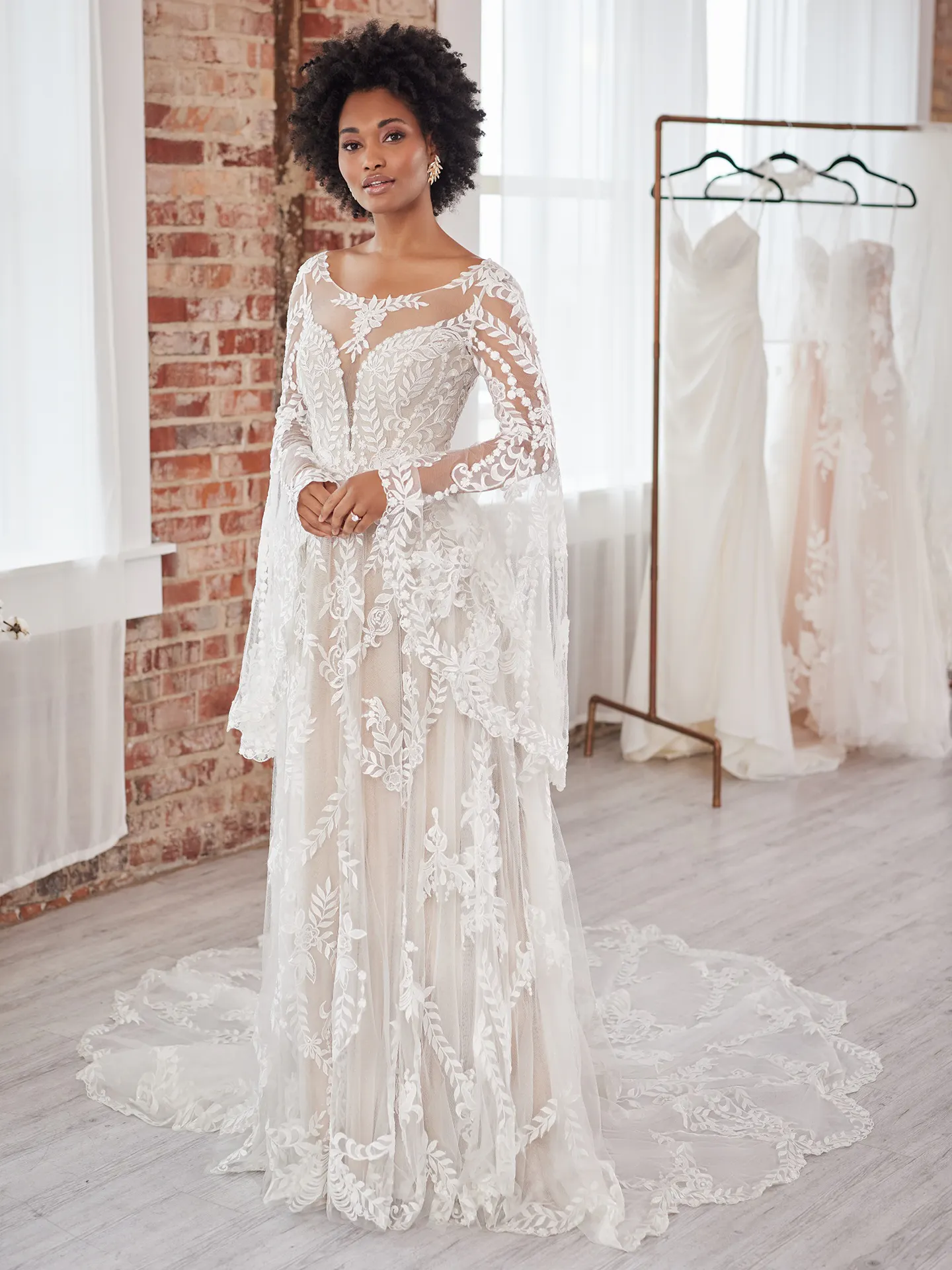 Sottero and Midgley A Line Wedding Dress Brooklyn 22SK005C01 Alt1