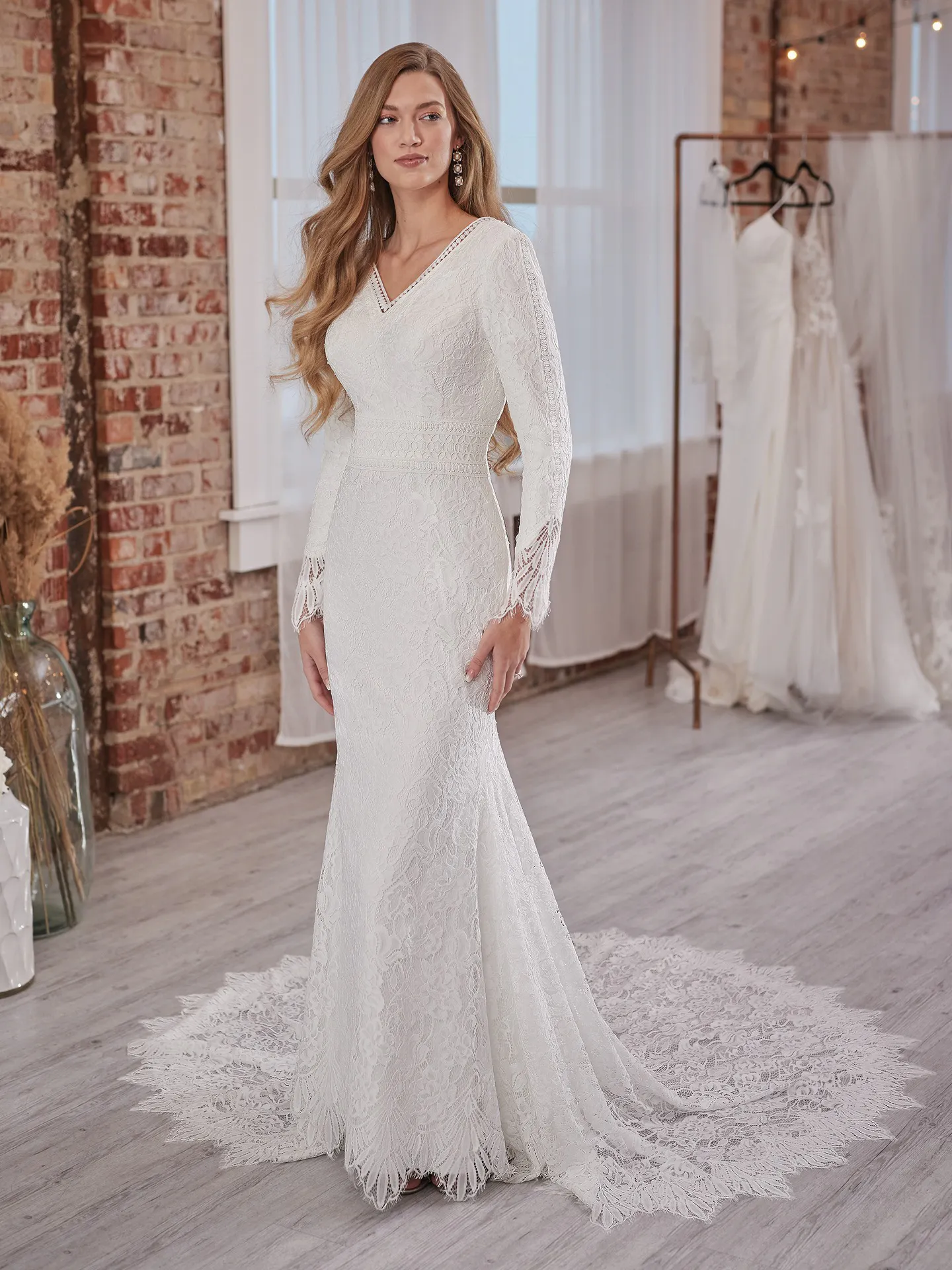 Maggie Sottero Sheath Wedding Dress Drita Leigh 21MK868C01 Main