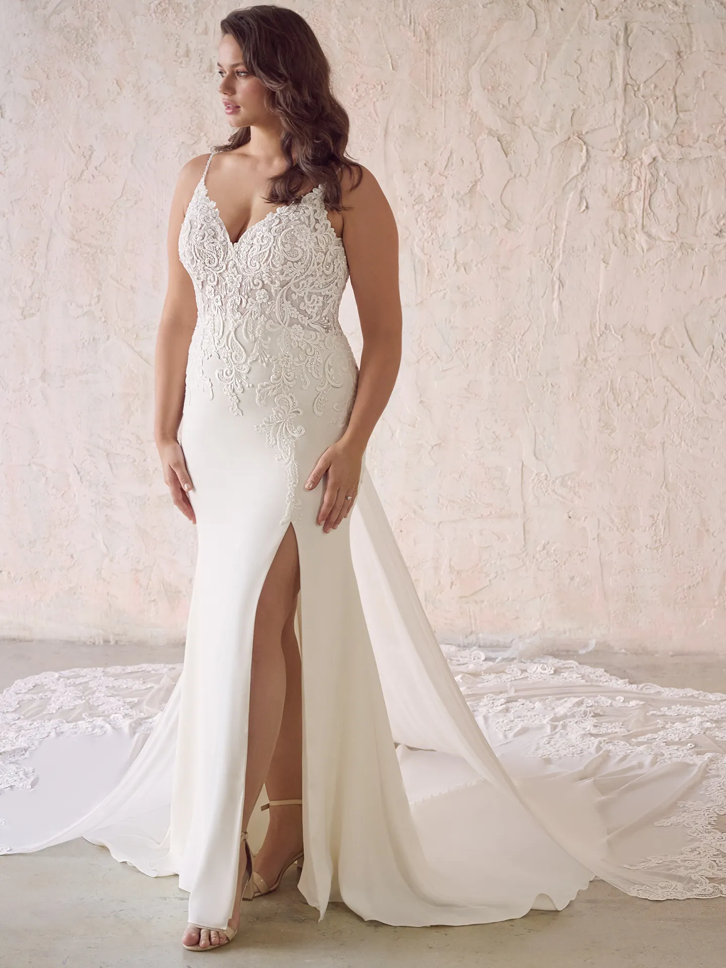 Maggie Sottero Sheath Wedding Dress Fayette 22MS933A01 Alt1