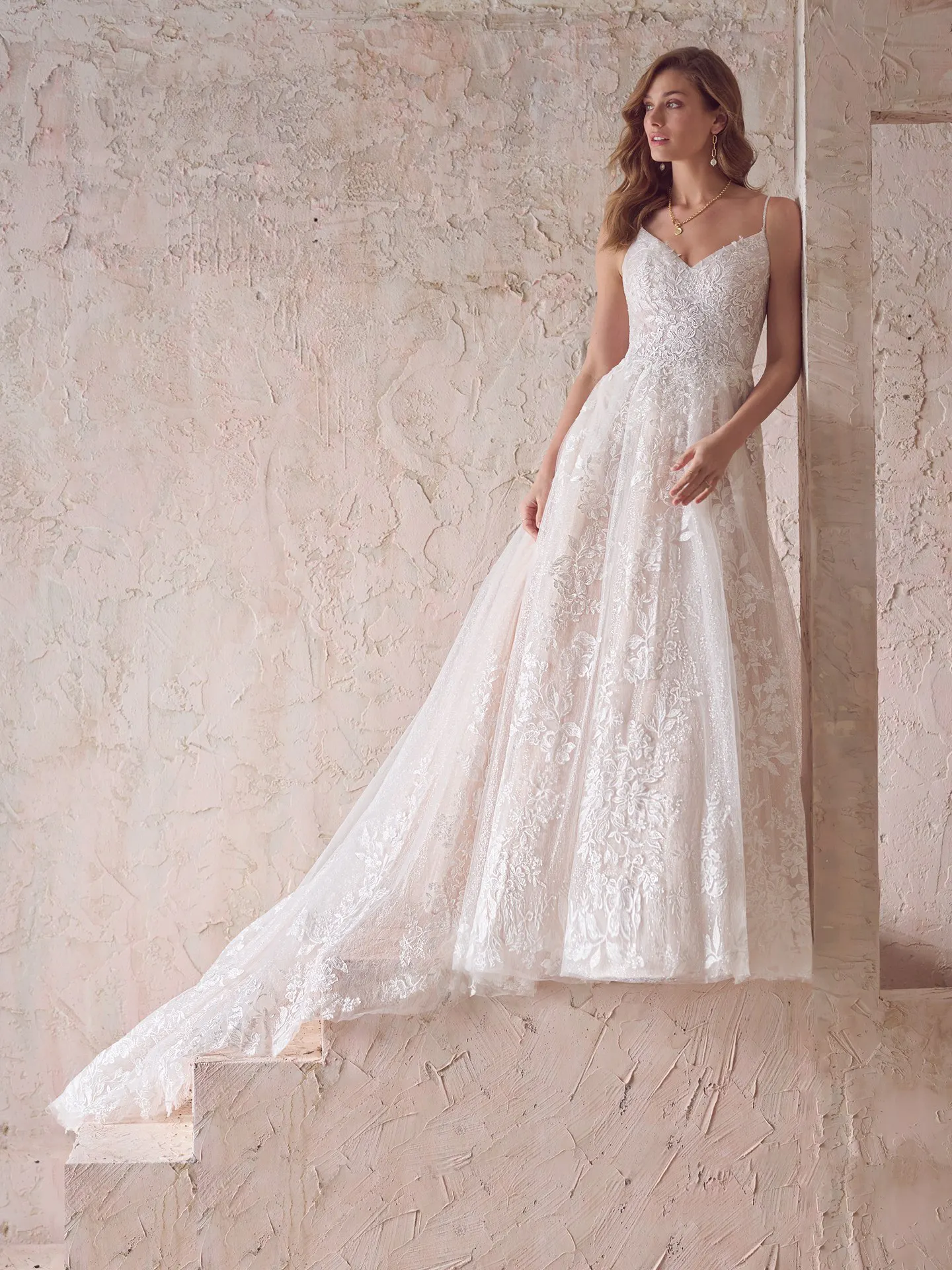 Maggie Sottero A Line Wedding Dress Flynn 22MS901A01 Main