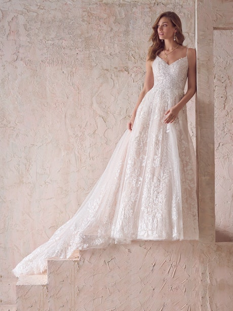 Maggie Sottero A Line Wedding Dress Flynn 22MS901A01 Main