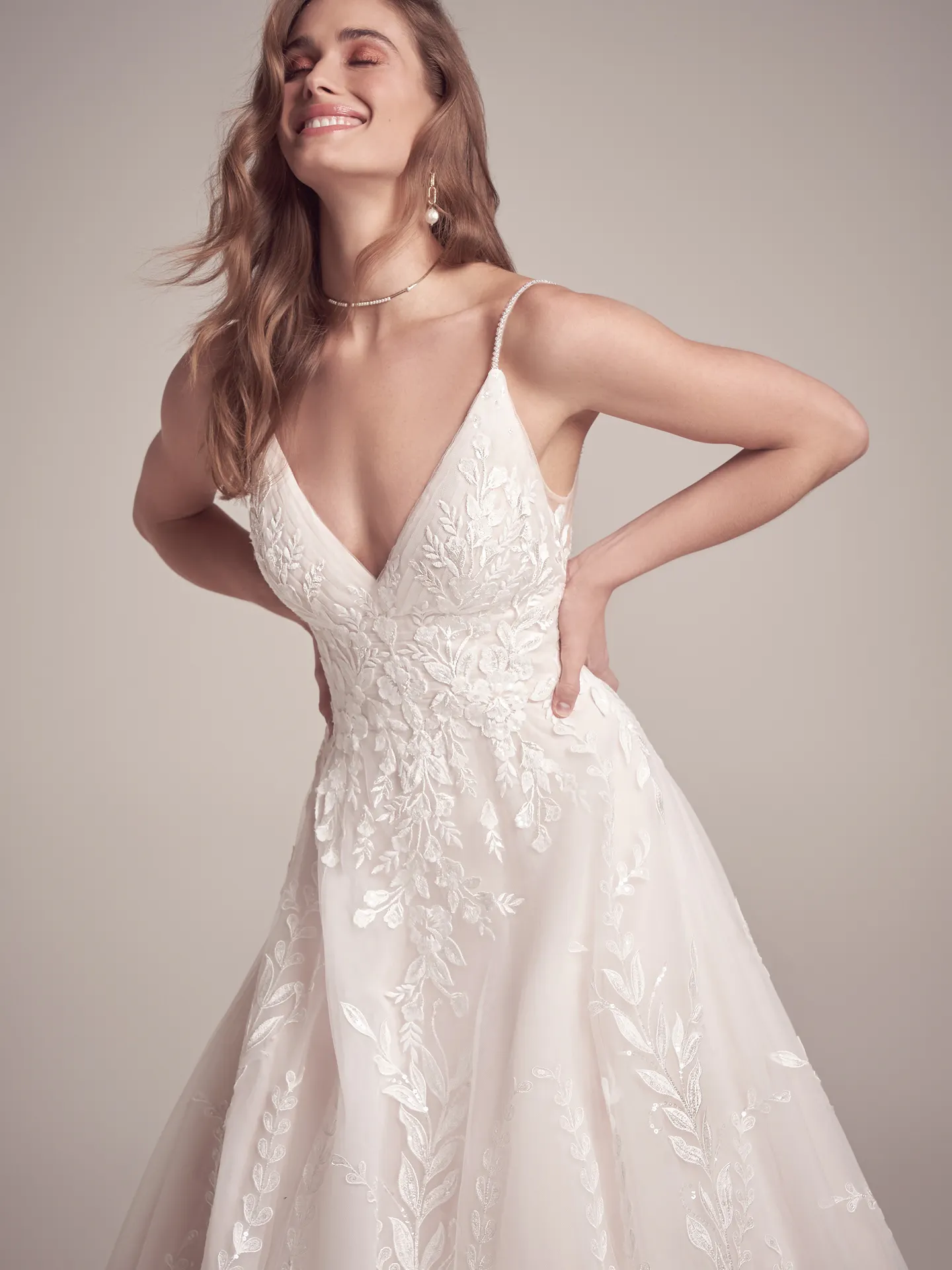 Maggie Sottero A Line Wedding Dress Michelle 22MT908B01 Alt6