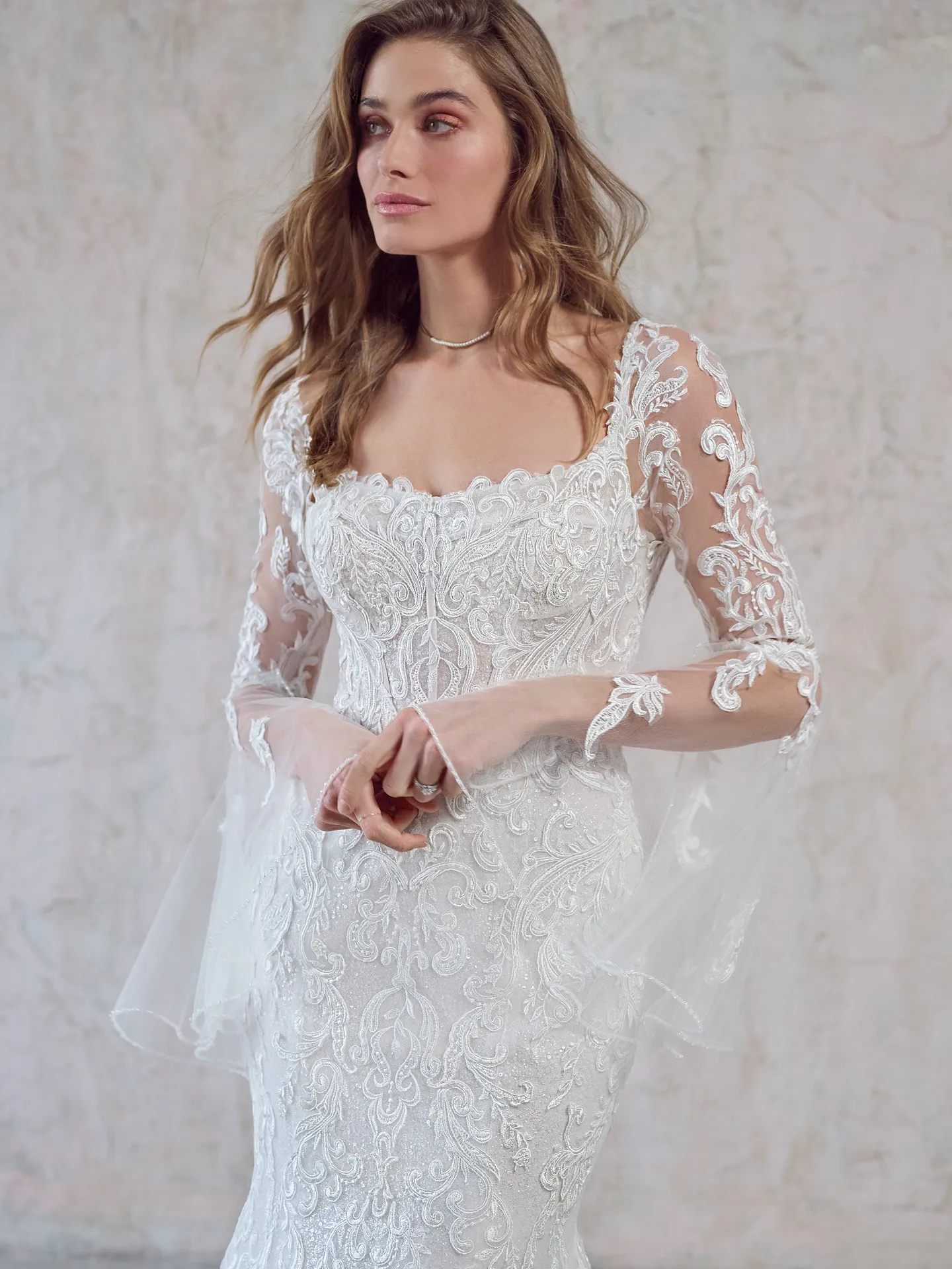 Maggie Sottero Fit and Flare Wedding Dress Norelle 22MT963A01 Alt3