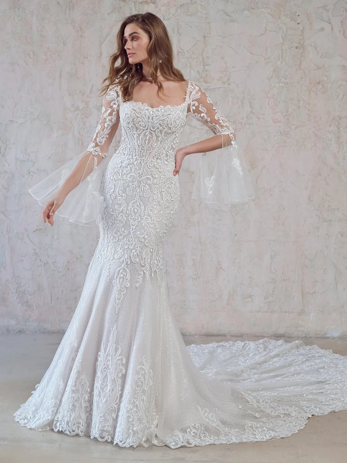 Maggie Sottero Fit and Flare Wedding Dress Norelle 22MT963A01 Main