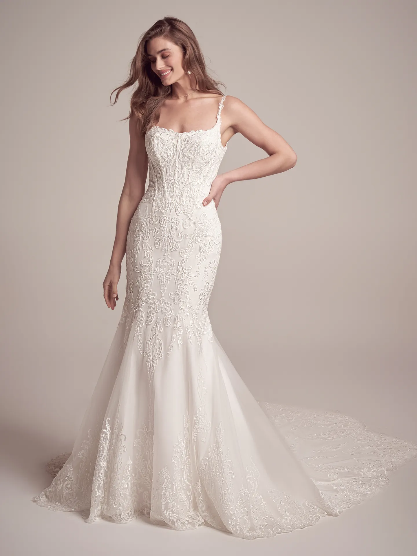 Maggie Sottero Fit and Flare Wedding Dress Norelle 22MT963B02 Alt5