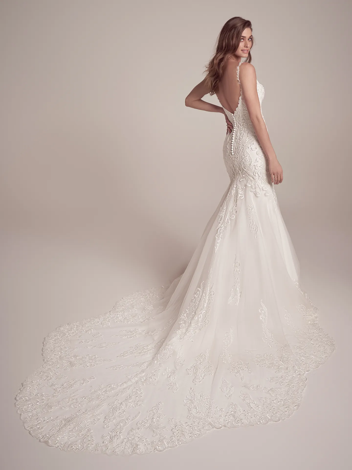 Maggie Sottero Fit and Flare Wedding Dress Norelle 22MT963B02 Alt9