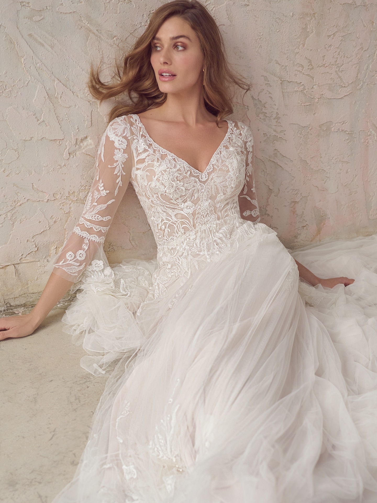 Maggie sottero long on sale sleeve