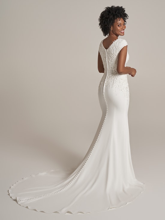 Rebecca Ingram Fit and Flare Wedding Dress Alda Leigh 21RN752B01 Alt1