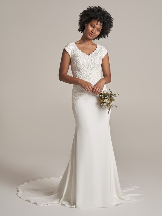 Rebecca Ingram Fit and Flare Wedding Dress Alda Leigh 21RN752B01 Alt3