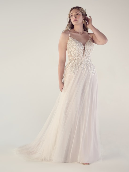 Rebecca Ingram A Line Wedding Dress Claudette 22RS984A01 Alt4