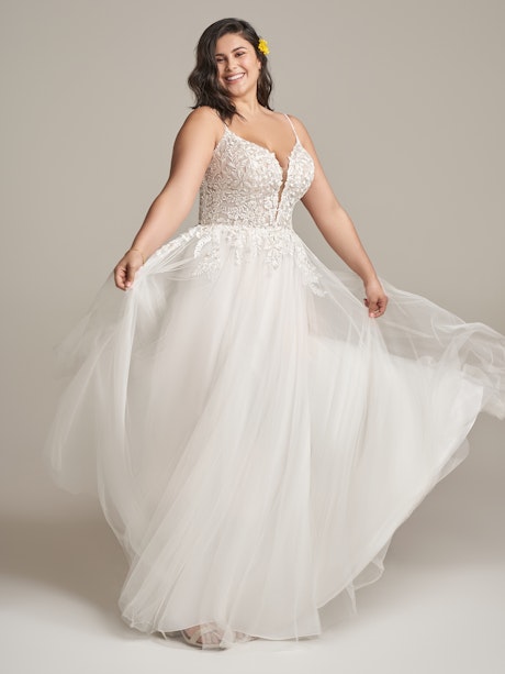 Rebecca Ingram A Line Wedding Dress Claudette 22RS984A01 Alt6