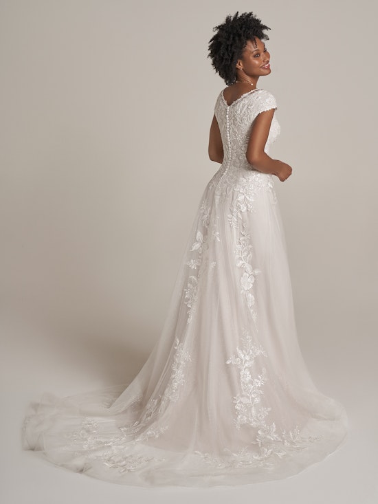 Rebecca Ingram A Line Wedding Dress Ellen Leigh 21RC393B01 Alt1