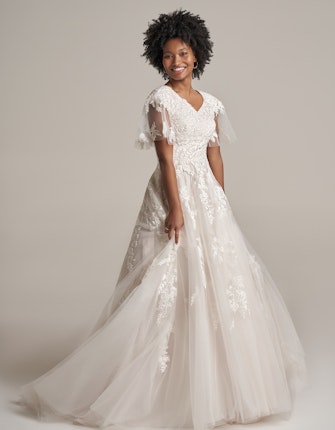 Rebecca Ingram A Line Wedding Dress Evora Leigh 22RN541C01 Main