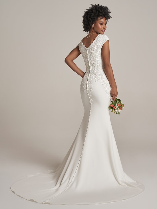 Rebecca Ingram Fit and Flare Wedding Dress Fleur Leigh 22RK540C01 Alt1