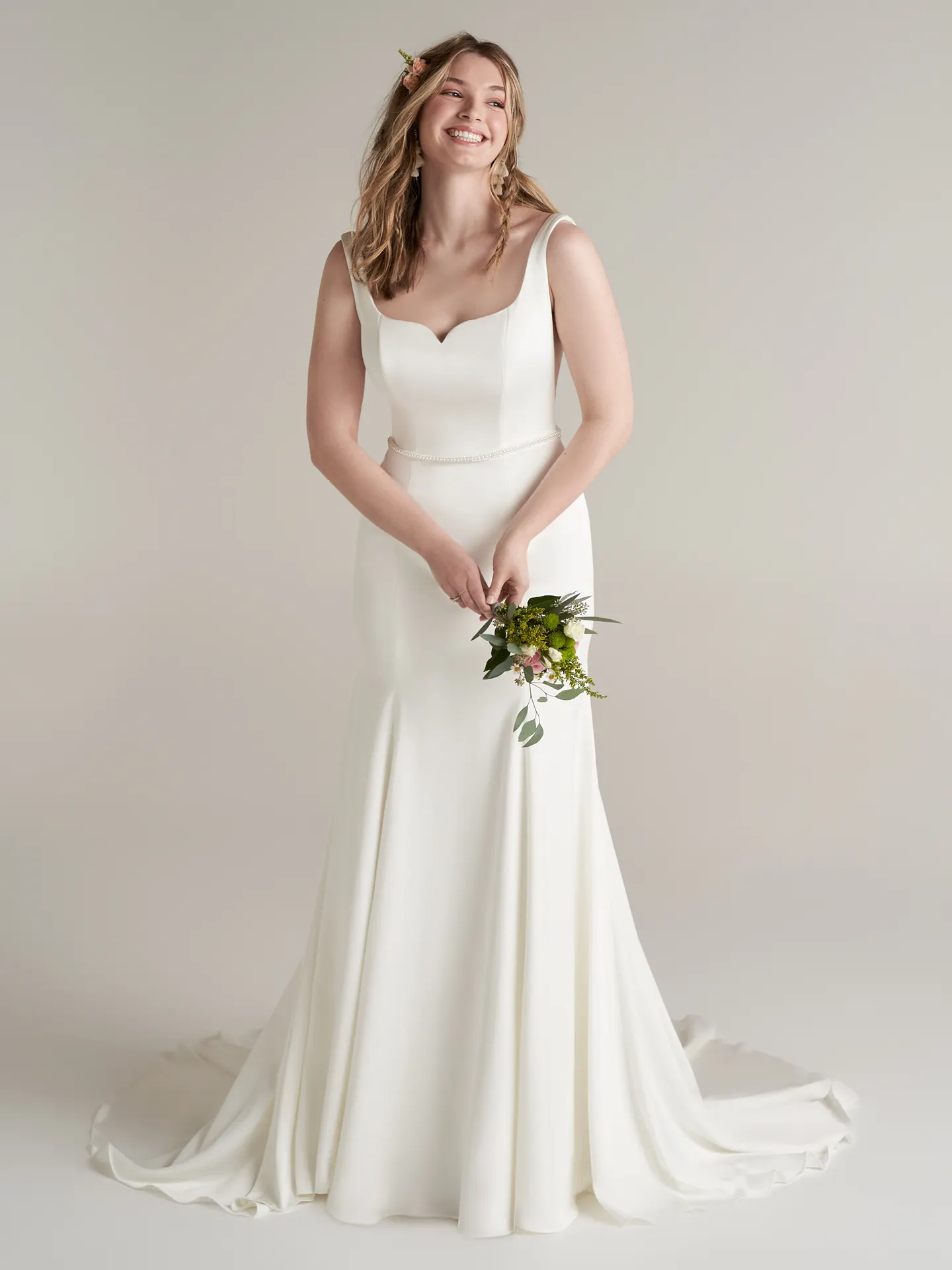Rebecca Ingram Sheath Wedding Dress Jakayla 22RN910A01 Alt1