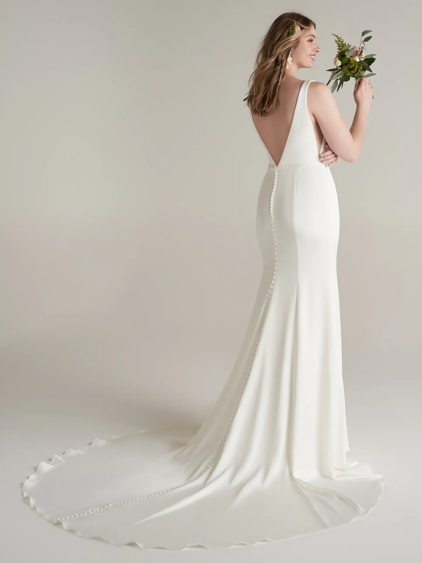 Rebecca Ingram Sheath Wedding Dress Jakayla 22RN910A01 Alt4